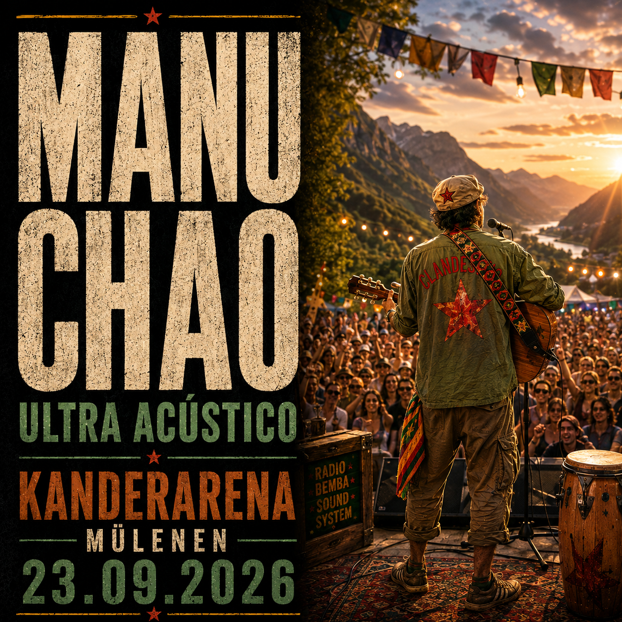 Manu Chao Live – Kanderarena Mülenen (2026)